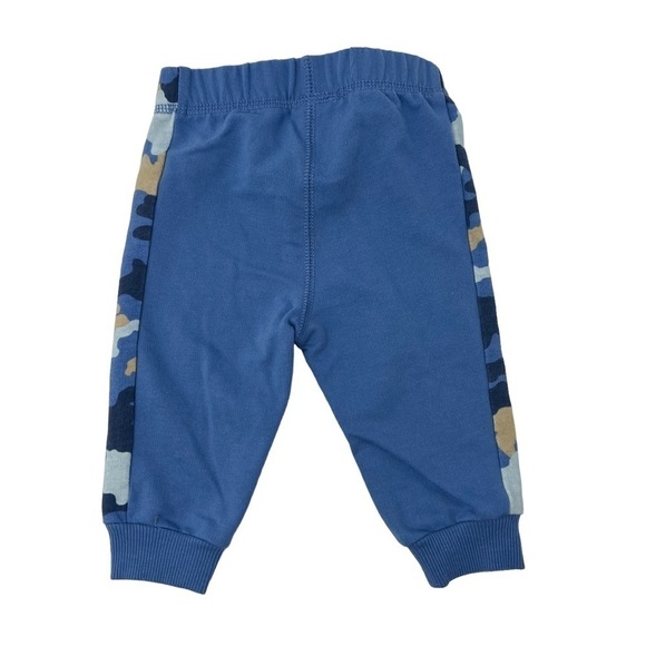First Impressions Baby Boys Blue Camo Side Panel Jogger Pants 3 6 Months - Picture 3 of 4